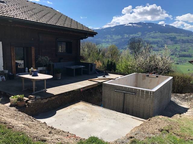 Mini piscine béton
