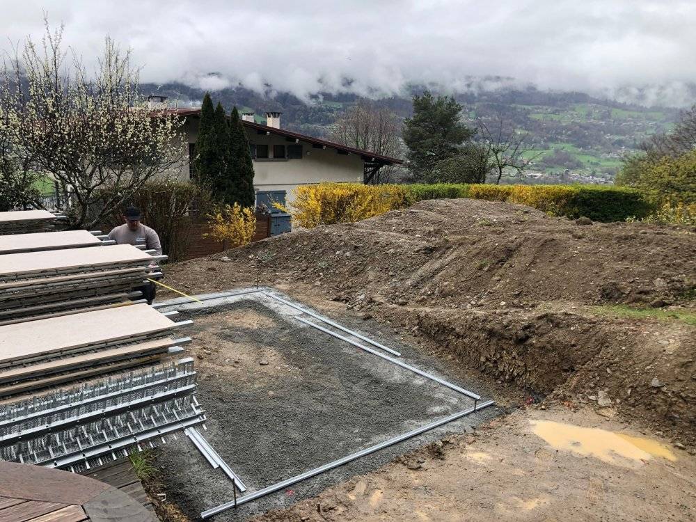 Construction mini piscine